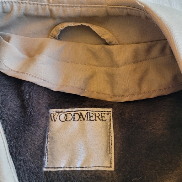 Woodmere Mens Trench Coat Sz 40 R Removable Lining Tan Buttons Pockets VTG Korea - Picture 6 of 14